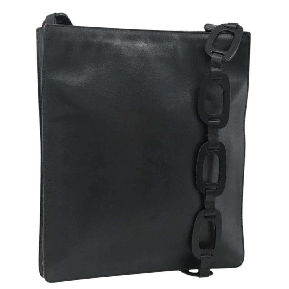 Gucci Leather Shoulder Bag Black